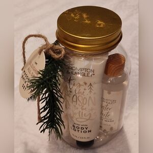 NWT! 3pc Brompton & Langley Mason Jar Bath Gift Set